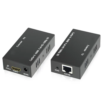 60 M HD 1080 P HDMI-kompatibilnu Produžni kabel 1x1 Razdjelnik Cat5e RJ45 Cat6 Kabel Ethernet Predajnik Prijemnik Podrška Za PC TV