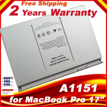 6600 mah Baterija za laptop A1189 Za Apple MacBook Pro17 Inča MA092T MA897X/A MA611B A1151 baterija A1212 A1229 A1261 Brza dostava