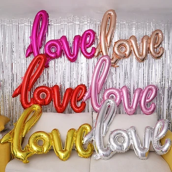 72 cm Velika Ljubav Folija Balon za Vjenčanje Valentinovo, Rođendan Dekoracija Balon Sretan Pismo Veliki Balon