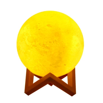 8/20 cm Lunar Downlight LED noćno svjetlo 3D Kreativni Mini Lunar Svjetiljka Lampe Soba Dekor Svjetiljke S Postoljem noćno svjetlo Dječji Dar