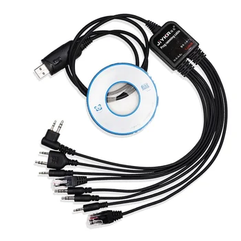 8 U 1 Multifunkcionalni USB Kabel za programiranje s CD Baofeng Voki Toki UV5R UV82 za Motorola TYT Kenwood Yaesu HYT Radio