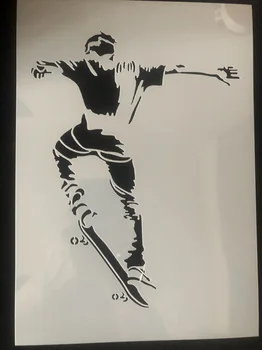 A4 29 cm Skateboard Sport DIY Višeslojne Matrice Zidno Slikarstvo Album Za Albume Bojanje Otiskivanje Album Dekorativni Uzorak