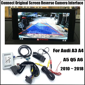 Adapter za Sučelje Prednje i Stražnje Kamere Za Audi A3 A4 A5 Q5 A6 2010 ~ 2018 povezivanje izvornog zaslona Sigurnosna Парковочная stražnja kamera