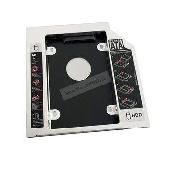 Aluminijski 2. Hard Disk HDD SSD Torbica Optički Caddy 12,7 mm SATA za Lenovo IdeaPad G500 G505 G510 G530 G550 G555 G570 G580 G585