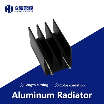 Aluminijski radijator TO-220/247 23.5/25*16.5* Hladnjak zubi gustoće pina za hlađenje profila LED триода 16mm Hladnjak zubi gustoće pina