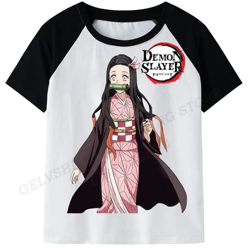 Anime Demon Slayer, Majica Za muškarce I žene, Modni majice, Dječji Top hip-Hop, t-Shirt Demon Slayer Nezuko, Majica sa 3D Ispis, Majica za djevojčice, Camiseta