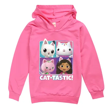 Anime Mačka Tastic Majica Sa Kapuljačom Djeca Gabby Mačke Odjeća Za Djevojčice Hoodies Dječaka Proljetna Odjeća Djeca Cosplay Crtani Kaput S Kapuljačom