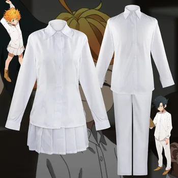 Anime Obećala Неверленд Cosplay Odijelo Studentska Uniforma Emma Norman Ray Cosplay Perika Uniformi Komplet Bijela Košulja