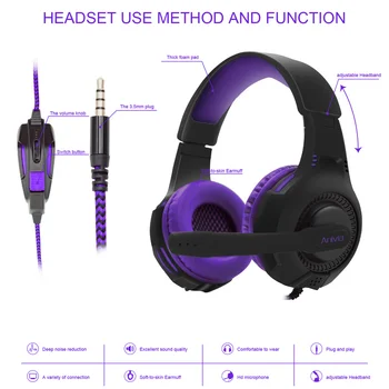 Anivia AH68 putem ožičenih Slušalica S Mikrofonom Slušalice gamer PC Slušalice Оголовье Stereo Gaming Slušalice Za PS4/XBOX/Telefon
