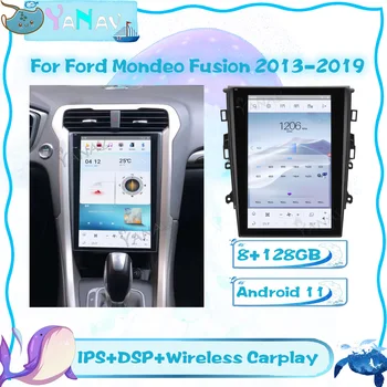 Auto Media Player 8G 128GB Za Ford Mondeo Fusion 2013-2019 Qualcomm GPS Navigacija Auto Stereo 2 Din Bežični Carplay