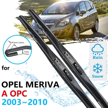 Auto Prednjih Brisača Za Opel Meriva A 2003 ~ 2010 OPC Za Čišćenje vjetrobranskog stakla, Brisač za Vjetrobransko staklo Pribor 2005 2006 2007 2008