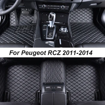 Auto-Tepisi Za Peugeot RCZ 2011-2014 Centar Dropshipping dodatna Oprema Za Interijer 100% Fit, Kožni Tepisi Za Noge