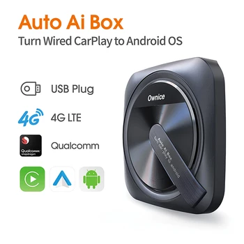 Automatski Adapter AI Box Carplay Android 11 Car Play Radio Multimedija Video GPS Qualcomm Snapdragon za Genesis Audi Benz Ford Mazda