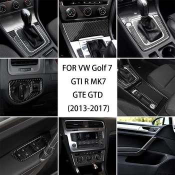 Automobil je od karbonskih vlakana unutar, staklena ploča za ukras; VW Golf 7 7,5 GTI GTD R MK7 MK7.5 2013 2014 2015 2016 2017 auto oznaka;