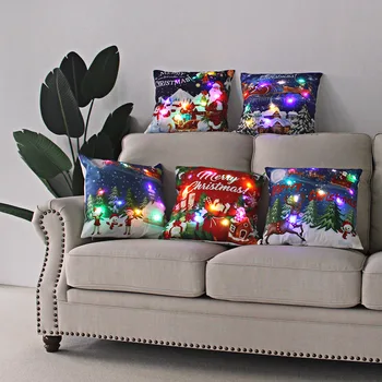 baca jastuk home dekor led svjetiljka jastučnicu božićne jastučnice cojines decorativos para sofá ukrasni jastuci