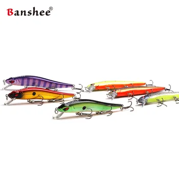Banshee 6 kom./lot 100 mm 10 g Tanak Borac VM02 Plutajući Plitko Wobblers za ronjenje Bjelica Riblja mamac Tvrd Umjetna mamac
