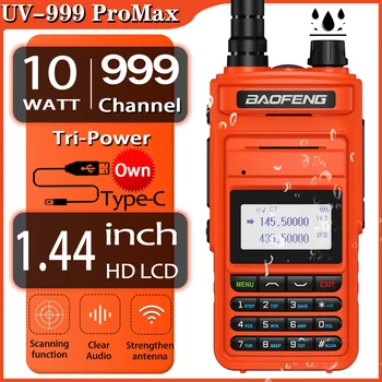 Baofeng UV-999 Pro Max 10 W 999CH Prijenosni prijenosni radio UV999 dual-band Prijenosni CB Amatera FM Primopredajnik Dvosmjerni radio-UV-5R