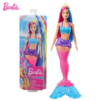 Barbie Dreamtopia Ohrabrujuće Sirena Lutka 12 inča Ružičaste i Plave Kose Interakcija Princeza Djevojka za Djecu Igre Kuća Igračke GJK08