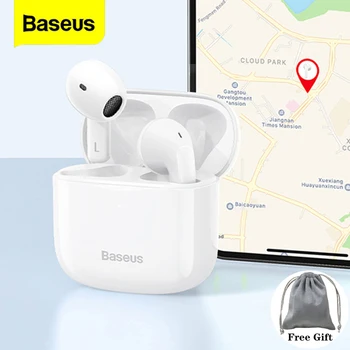 Baseus E3 TWS Bežične Bluetooth Slušalice 5,0 Slušalice Slušalice Pravi Bežične Slušalice Slušalice za telefoniranje bez korištenja ruku Za iPhone 12 Pro Max