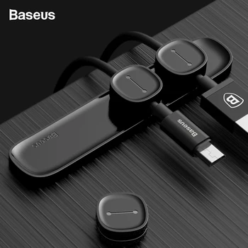 Baseus Magnetski Kabelski Organizator USB Za Upravljanje Kabelom, Spona Za Navijanje, Desktop Radna Stanica, Zaštita Žica, Kabela, Držač Kabla Za iPhone