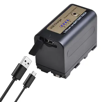 Batmax 5200 mah NP-F770 NP-F750 sa USB-priključkom za punjenje i led Indikator napajanja za Godox Led Video za Sony QM91D CCD-RV100