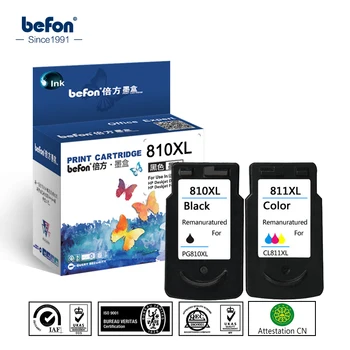 befon Kompatibilan 810XL 811XL 810 XL Ink Cartridge Zamjena za Canon PG810 CL811 za Pixma MP245 258 268 276 486 496 Pisač