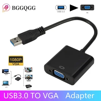 BGGQGG USB 3.0 na VGA Adapter Eksterna Grafička kartica Multi Prikaz Pretvarač za Win 7/8/10 Stolni Prijenosno RAČUNALO, Projektor, Monitor