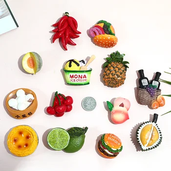 bionic hrane kreativni dar 3D stereo hladnjak s magnetska naljepnicama Nordic ins dekorativni magnetski hrane odličan magnet za hladnjak