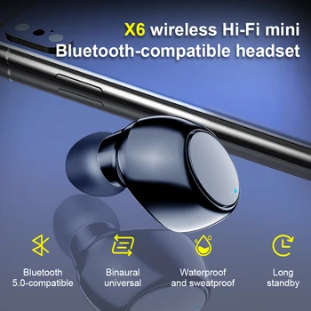 Bluetooth kompatibilne Slušalice su Bežične Bluetooth Slušalice, Handsfree Stereo Slušalice Sportska Igraonica za Slušalice Za Xiaomi iPhone X6
