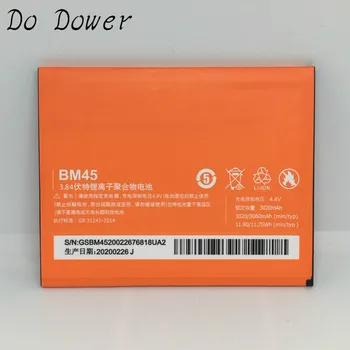 BM45 Baterija Za Xiaomi Redmi Note 2 Redrice note2 Baterija 3020 mah