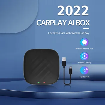 CarlinkiCarPlay Ai Box Android 11 Box 4G + 64G Bežični Android Automatski Ključ Za Apple CarPlay Adapter 4G LTE Auto Media Player
