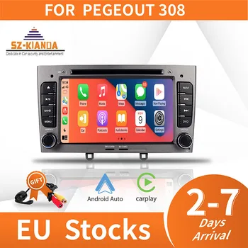Carplay Android 11 car Radio Media Player Za Peugeot 308 408 GPS Navigaciju Player Auto Video Stereo Upravljanje Kolom Upravljača