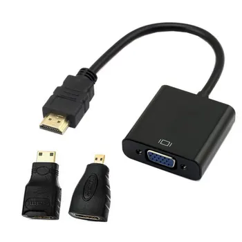 Chenyang HDMI Izvor na VGA Ženski Kabel za Izlaz u Mikro i Mini-Adapterom za Projektor, PC Monitor Laptopa