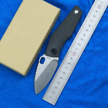 Cijena prodaje SJ75 nož na sklapanje D2 oštrica titan CF/G10 ručka vanjski kamp praktičan voćni nož opstanak EDC alat