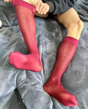 CLEVER-MENMODE ultra tanke Čarape Muške Prozirne Seksi Haljine Čarape-cijevi Erotska Službena Odjeća Poslovne Čarape
