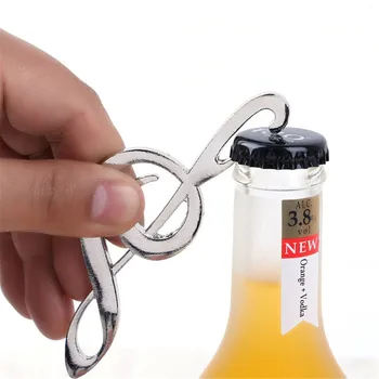 Creative metal glazbene note otvarač za boce s vodom i vjenčanje banke za korist ključ otvarači za boce za pivo kuhinjske alate za otvaranje