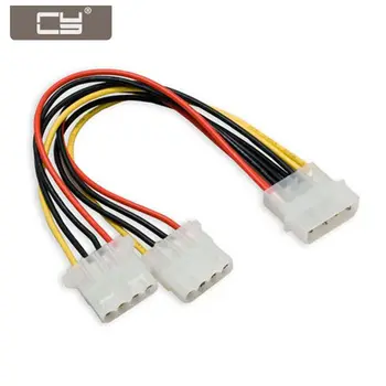 CY IDE 4P - dva IDE Y-razdjelnik 10 cm Produžni kabel za napajanje tvrdog diska