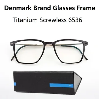 Danski Brand Titan Poslovne Naočale U Kvadratni Okvir Ultra Spojnicama Bez 6536 Muške I Ženske Naočale Na Recept Optički Naočale