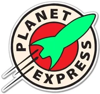 Dawasaru Planet Express Šarene Auto Oznaka Personalizirana Naljepnica Za Laptop Moto Oprema Auto Ukras PVC, 12 cm * 12 cm