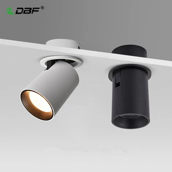 [DBF] Sklopivi ugrađivanja stropna svjetiljka 7 W 12 W Crno/bijelo Kućište s mogućnošću okretanja za 360 stupnjeva 3000 Do/4.000 Do/6000 Do Stropni spot lampa