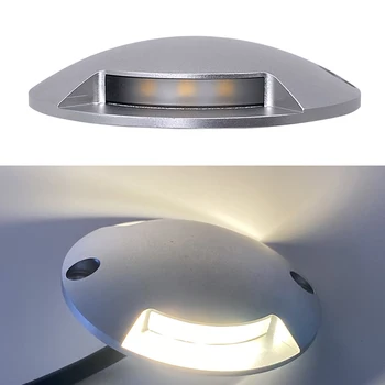 DC12V 1 W ultra-tanki led svjetiljka Ondergrondse esl svjetiljke za vanjsku rasvjetu Tuin Terras Gazon Lampa IP67 Stap Na odredišnoj jastučić grond Spot