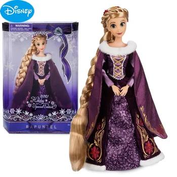 Disney dućan Princesas Lutka Rapunzel 2021 Godišnjeg odmora Posebna Ograničena Serija Kawaii Crtani Slatka Originalna Igračka za Djevojčice na Dan Rođenja Gif