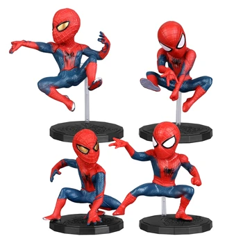 Disney i Marvel Avengers spider-Man 4 kom./compl. 6-8 cm, Što je Držanje Anime Nakit Kolekcija Figurica Igračka Model Djeca