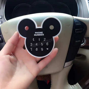 disney ' s Mickey Mouse Privremena Kartica za Parking Broj Kartice Obavijest Dojenče Pločica Stil Automobila Telefonski Broj Kartice