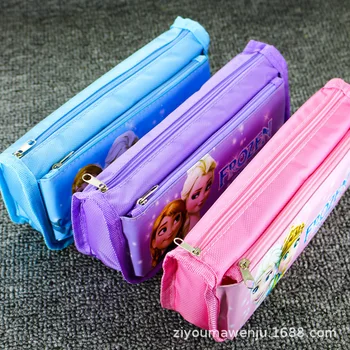 Disney smrznuti velikog kapaciteta dvostruka мультяшный kutija za olovke za olovke torba za spremanje pribora živih boja anime školski pribor pokloni