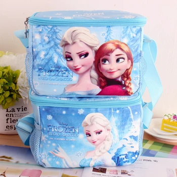 Disney Zamrznute princeza Elsa Anna Lisice Dijagonale Križ Torbe Za Ланча Bento Torba Crtani Hrana Izolacijskim Paket Ručak-Boks za djecu