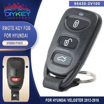 DIYKEY 95430-2V100 Automobilski ključ s daljinskim upravljačem 3 + 1B 315 Mhz za 2012 2013 2014 2015 2016 Hyundai Veloster FCCID: NYOSEKS-TF10ATX