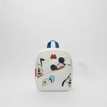 Dječja torba s uzorkom Disney za mlađe dječake i djevojčice, ruksak s po cijeloj površini Mickey mouse, Donald Duck, od samta torba