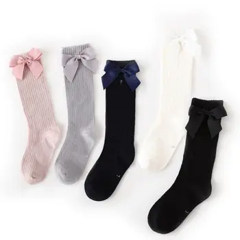 Dječje čarape Za djevojčice Golfs Do Koljena S Lukom U Traku Za Djecu Duge Čarape, Dječje Školske Čarape Dječje Čarape