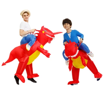 Dječji Odrasla osoba Napuhavanje Kostim Dinosaura Anime T-REX Cosplay Kostime Za Halloween Za Žene muški Kostim Za Zurke